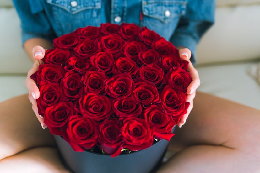 Red roses are the most popular Valentine's Day flower.