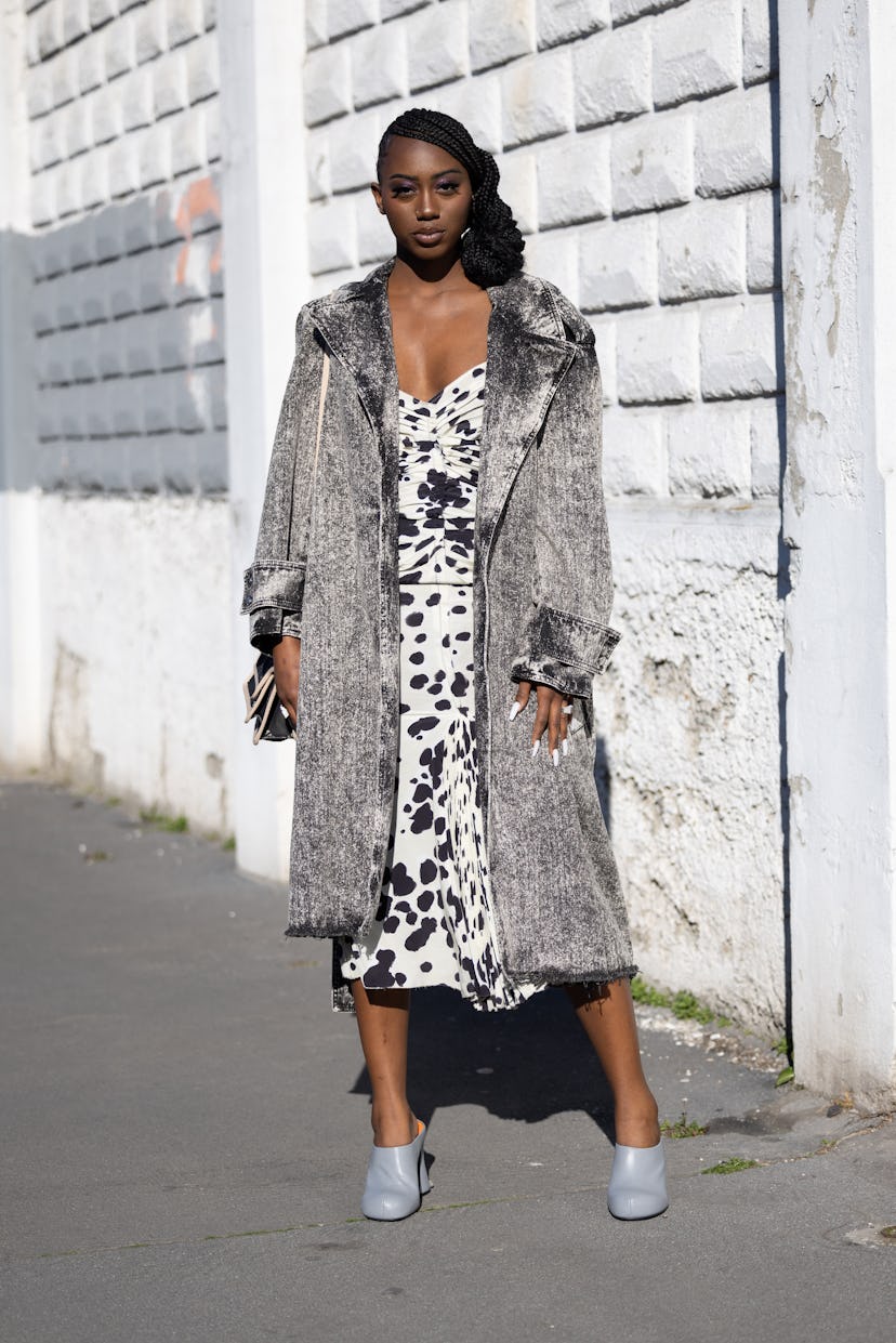 MILAN, ITALY - FEBRUARY 26: Flo Milli poses ahead of the Marni fashion show  during the Milan Fashio...