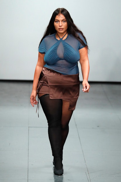 Model Paloma Elsesser walks the runway at the Supriya Lele show during London Fashion Week February ...
