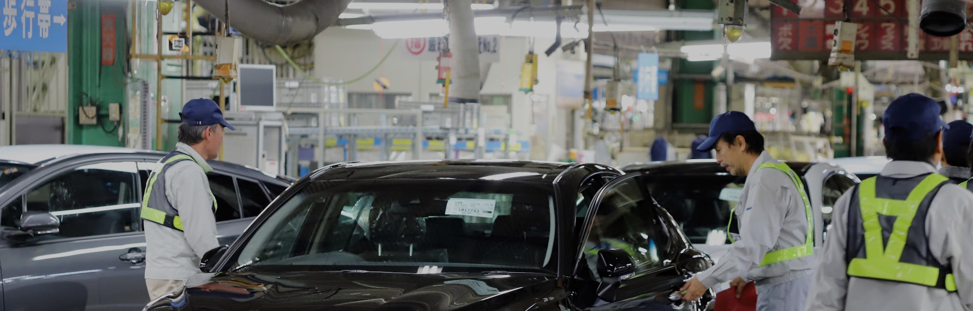 Japanese automobile giant Toyota Camry leaves an assemble line at the company's Tsutsumi Plant in To...