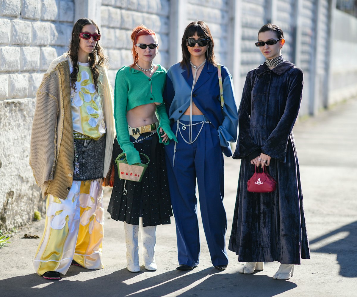 The gorgeous fashionistas of Milan snapped during Fashion week.