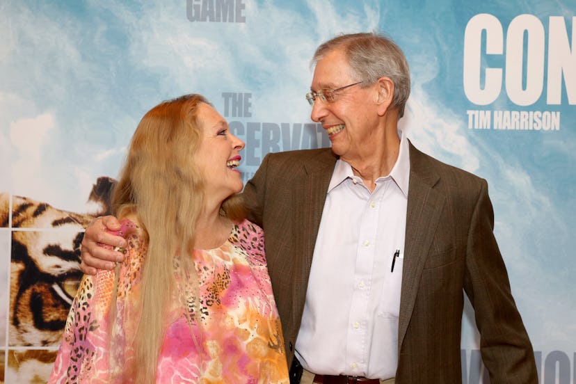 Carole Baskin (L) and Howard Baskin attend a screening of THE CONSERVATION GAME at Eaton Hotel on Ju...