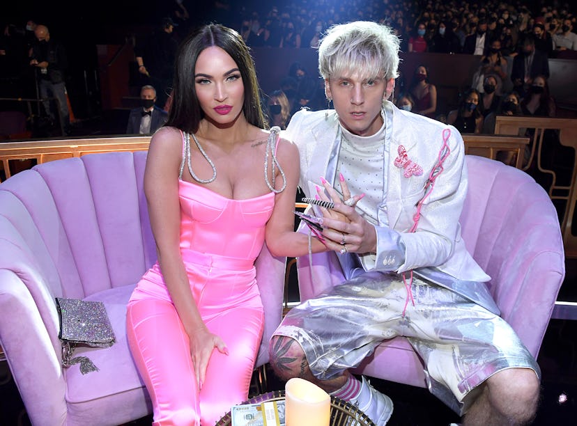 On Feb. 28, Machine Gun Kelly shared an Instagram pic posing with Megan Fox and their new kitten, Wh...