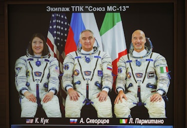 MOSCOW REGION, RUSSIA - FEBRUARY 6, 2020: The ISS Expedition 61 crew members, NASA astronaut Christi...