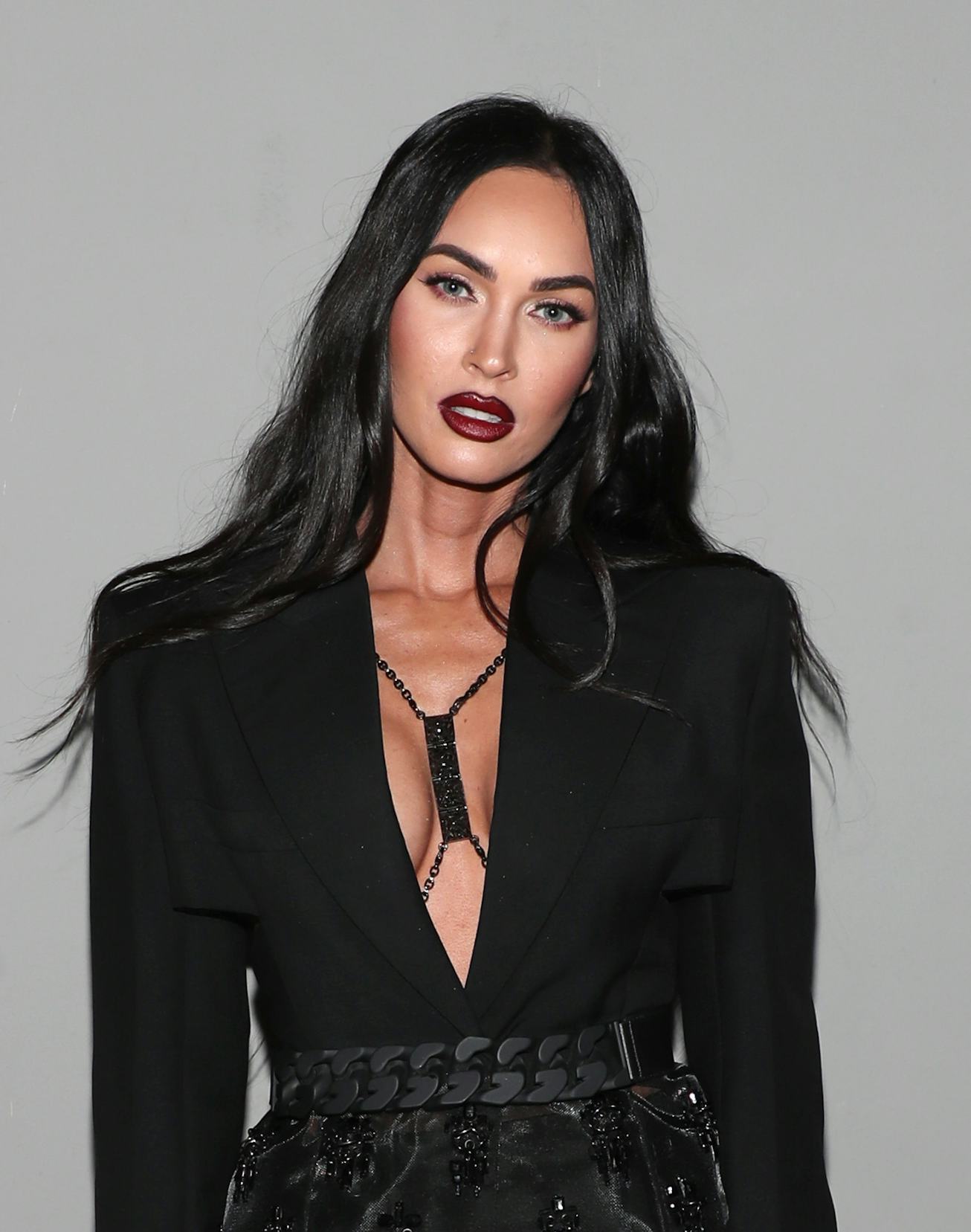 WEST HOLLYWOOD, CALIFORNIA - DECEMBER 04: Megan Fox attends Machine Gun Kelly's UN/DN LAQR Launch Ev...