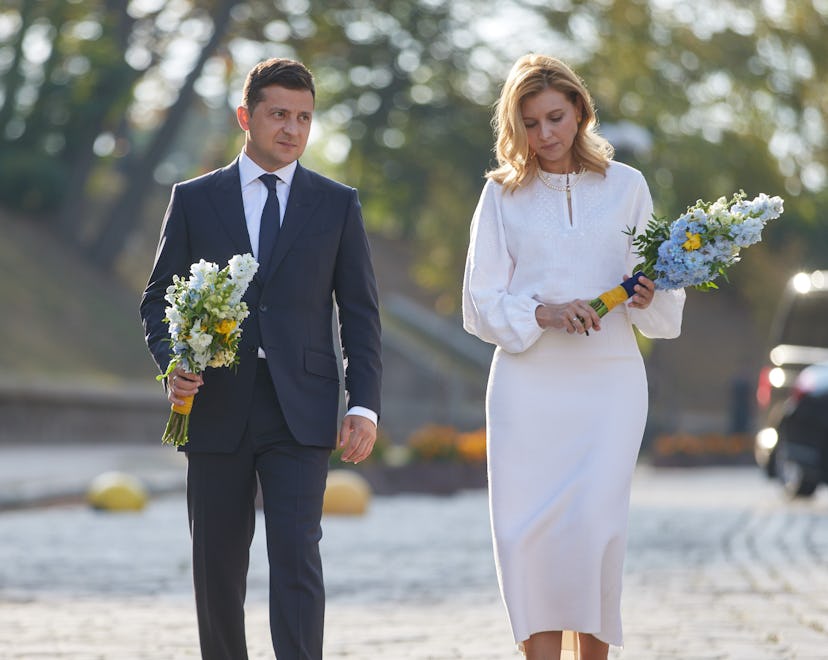 President Zelensky is all about his wife and family.