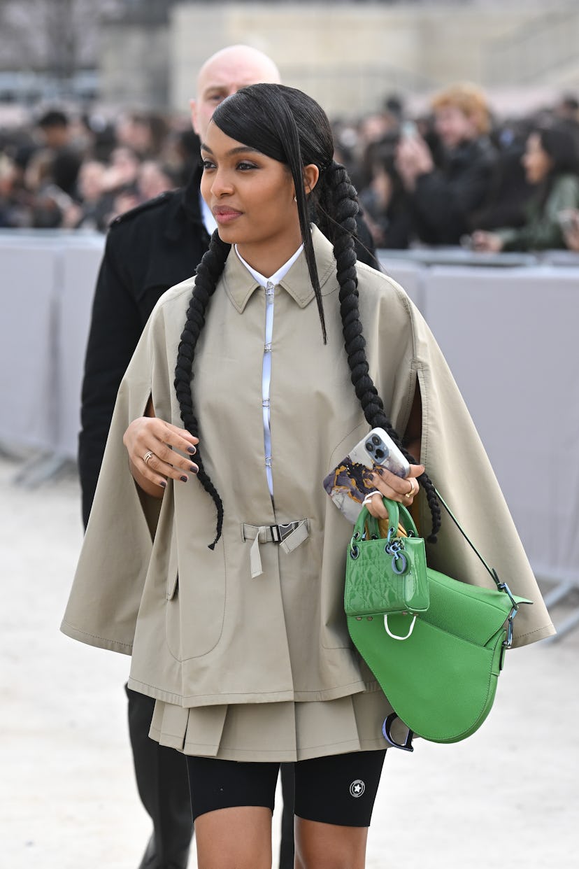 Yara Shahidi attends the Dior Womenswear Fall/Winter 2022/2023 show