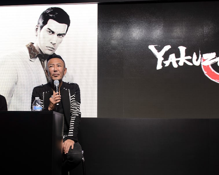 LOS ANGELES, CA - JUNE 14: Toshihiro Nagoshi attends E3 Electronic Entertainment Expo 2016 at Los A...