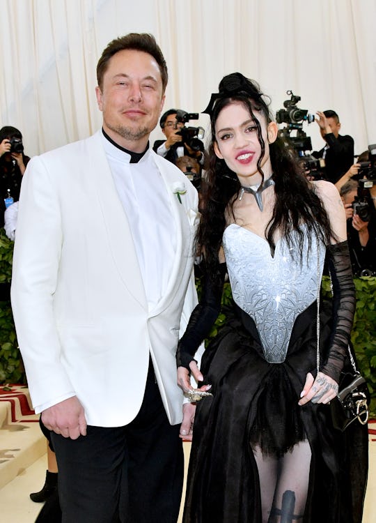 NEW YORK, NY - MAY 07:  Elon Musk and Grimes attend the Heavenly Bodies: Fashion & The Catholic Imag...