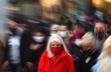 ANKARA, TURKIYE - FEBRUARY 21: People wear a face mask in Ankara, Turkiye on February 21, 2022.March...