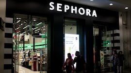 A Sephora store. Thousands of people are shopping on Saturday afternoon, in Ermou Street in the cent...