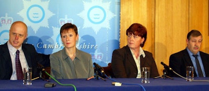 The parents of murdered Soham schoolchildren Holly Wells and Jessica Chapman (Left-right) Kevin and ...