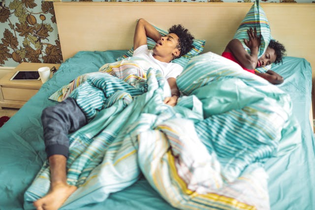 Snoring is making life difficult for this young couple