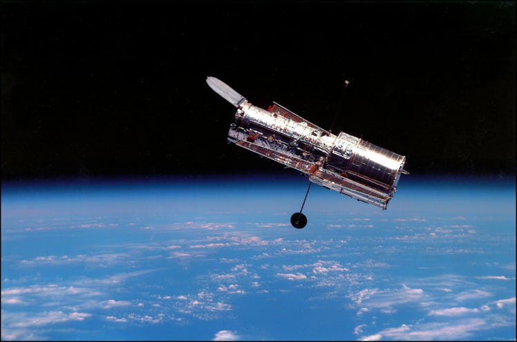 Vue du téléescope spatial Hubble, en février 2002. (Photo by NASA/API/Gamma-Rapho via Getty Images)