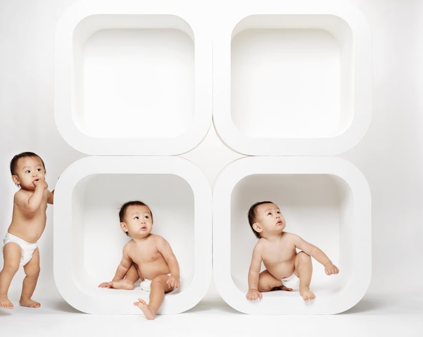 babies in cubes