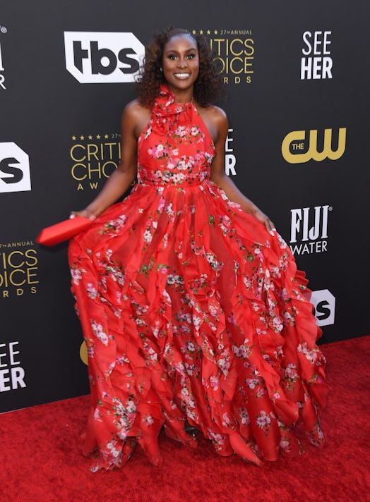 US actress Issa Rae arrives for the 27th Annual Critics Choice Awards at the Fairmont Century Plaza ...