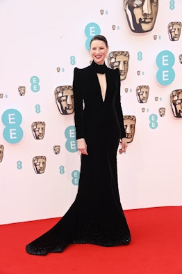 Caitriona Balfe attends the EE British Academy Film Awards 2022 