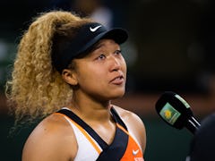 Naomi Osaka delivered a tearful response to the crowd at Indian Wells after being heckled. 