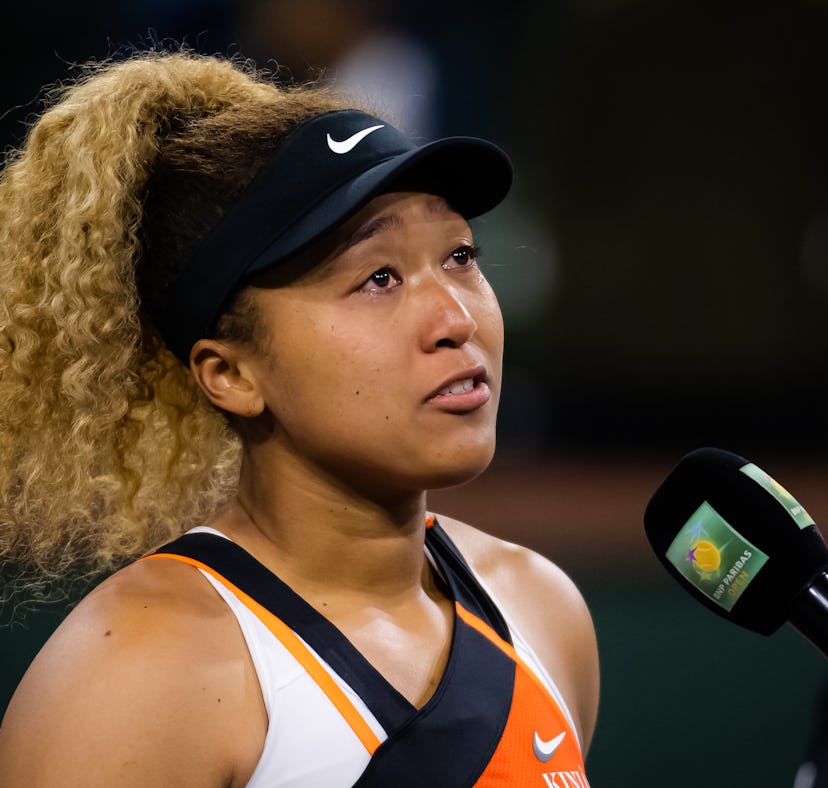 Naomi Osaka delivered a tearful response to the crowd at Indian Wells after being heckled.