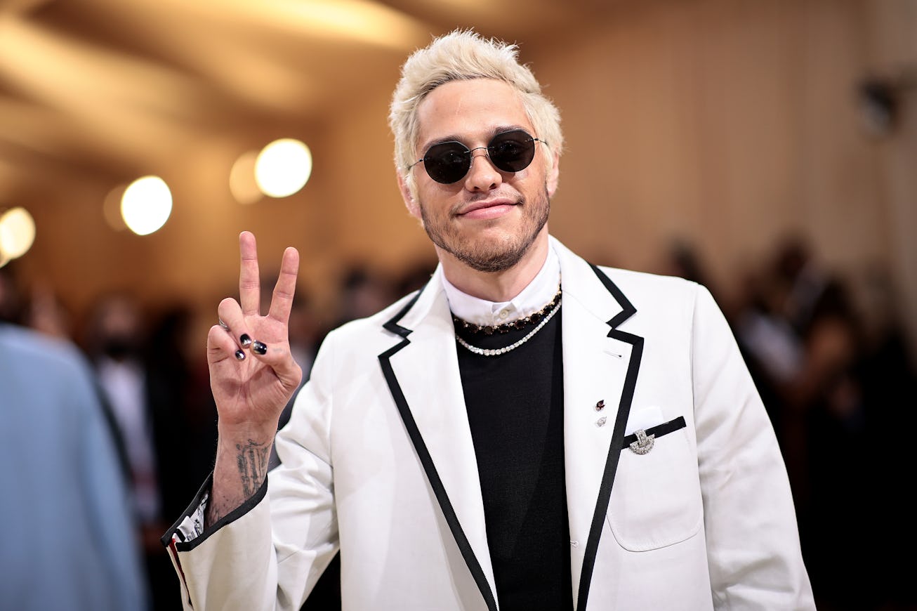 NEW YORK, NEW YORK - SEPTEMBER 13: Pete Davidson attends The 2021 Met Gala Celebrating In America: A...