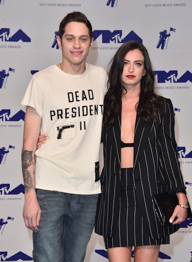 INGLEWOOD, CA - AUGUST 27: Pete Davidson (L) Cazzie David attend the 2017 MTV Video Music Awards at...