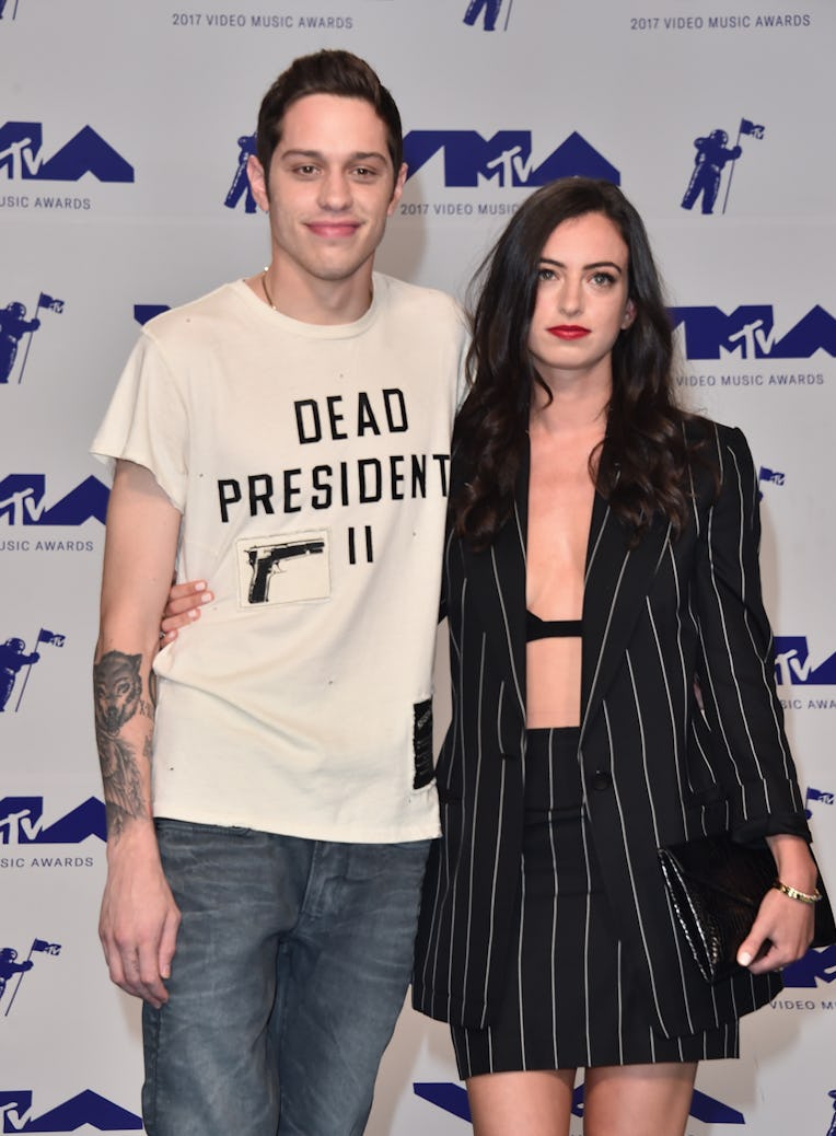 INGLEWOOD, CA - AUGUST 27: Pete Davidson (L) Cazzie David attend the 2017 MTV Video Music Awards at...