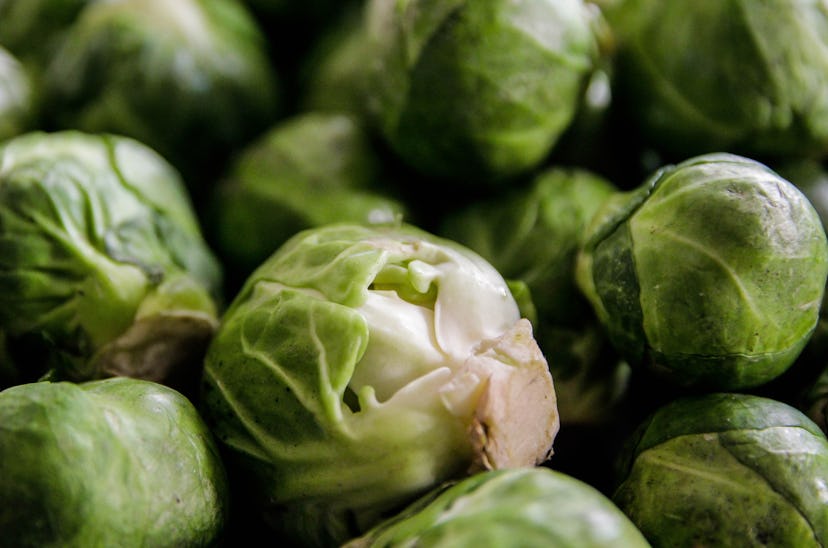 Brussels sprout close up