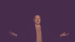 Elon Musk gestures as he speaks during a press conference at SpaceX's Starbase facility near Boca Ch...