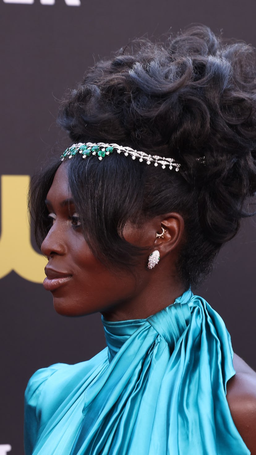 Jodie Turner-Smith had a stunning hairstyle at the 27th Annual Critics Choice Awards in 2022.