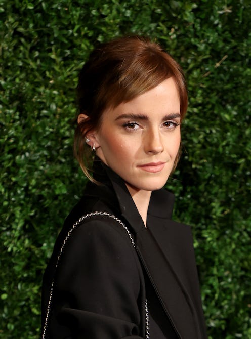 Charles Finch and Chanel BAFTA Party: Emma Watson in Nensi Dojaka