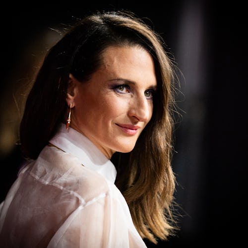 LONDON, ENGLAND - NOVEMBER 09: Camille Cottin attends the UK Premiere Of “House of Gucci” at Odeon …