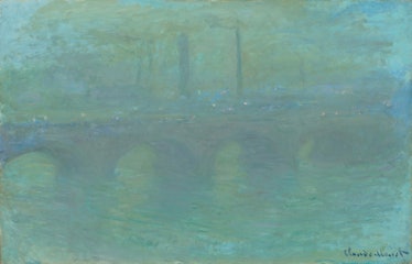 Claude Monet, (artist), French, 1840 - 1926, Waterloo Bridge, London, at Dusk, 1904, oil on canvas, ...