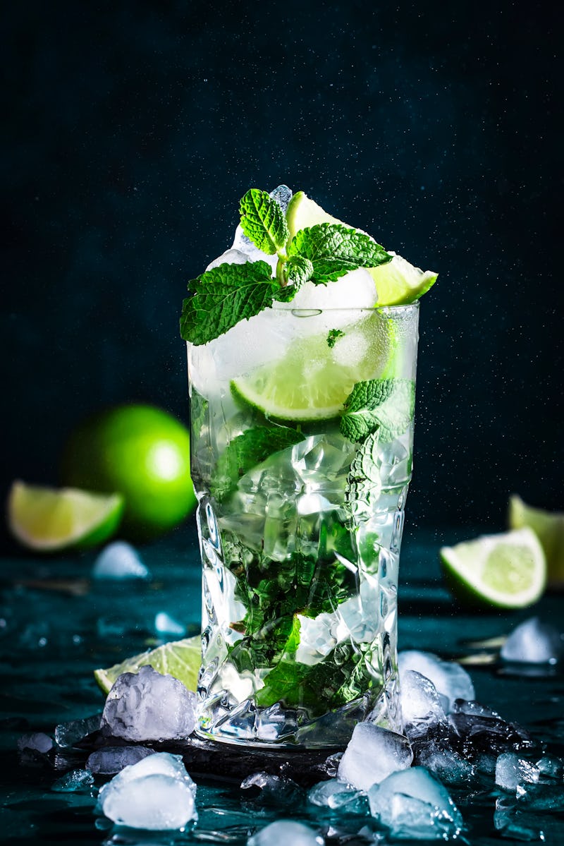 Green non-alcoholic mocktail for St. Patrick's Day 2022.
