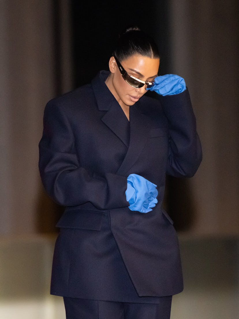 Kim Kardashian prada gloves