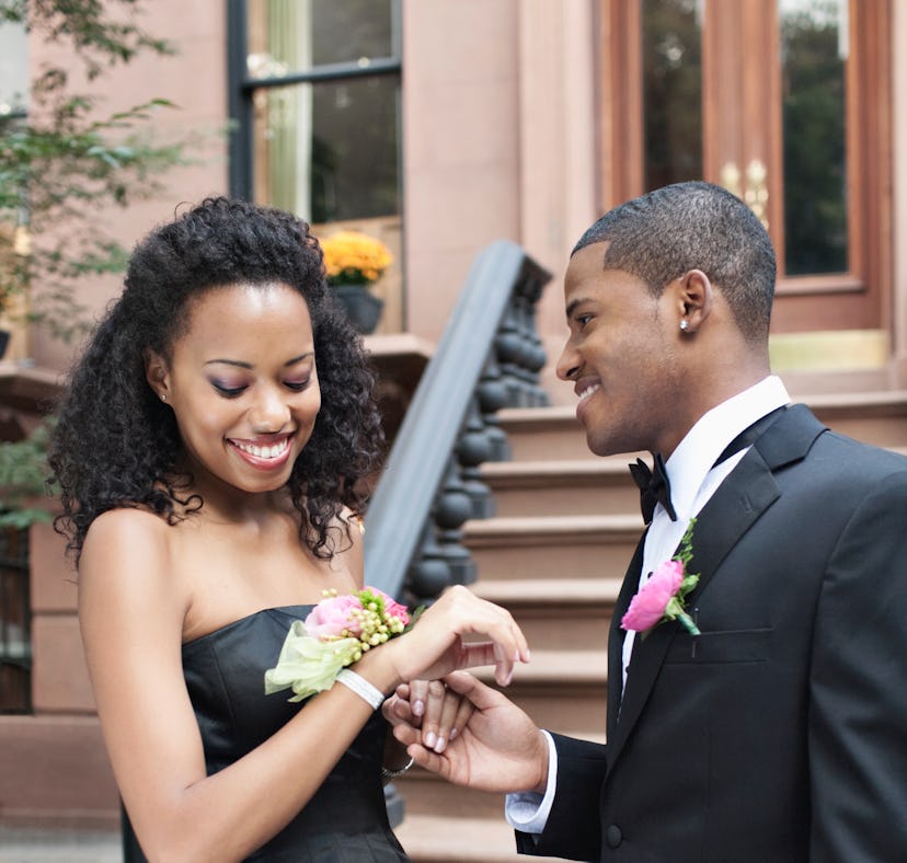 A couple has a prom proposal inspired by prom proposal ideas from TikTok.