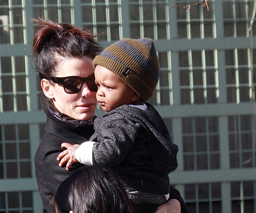 Sandra Bullock and her son Louis back in 2011, when he was one. 