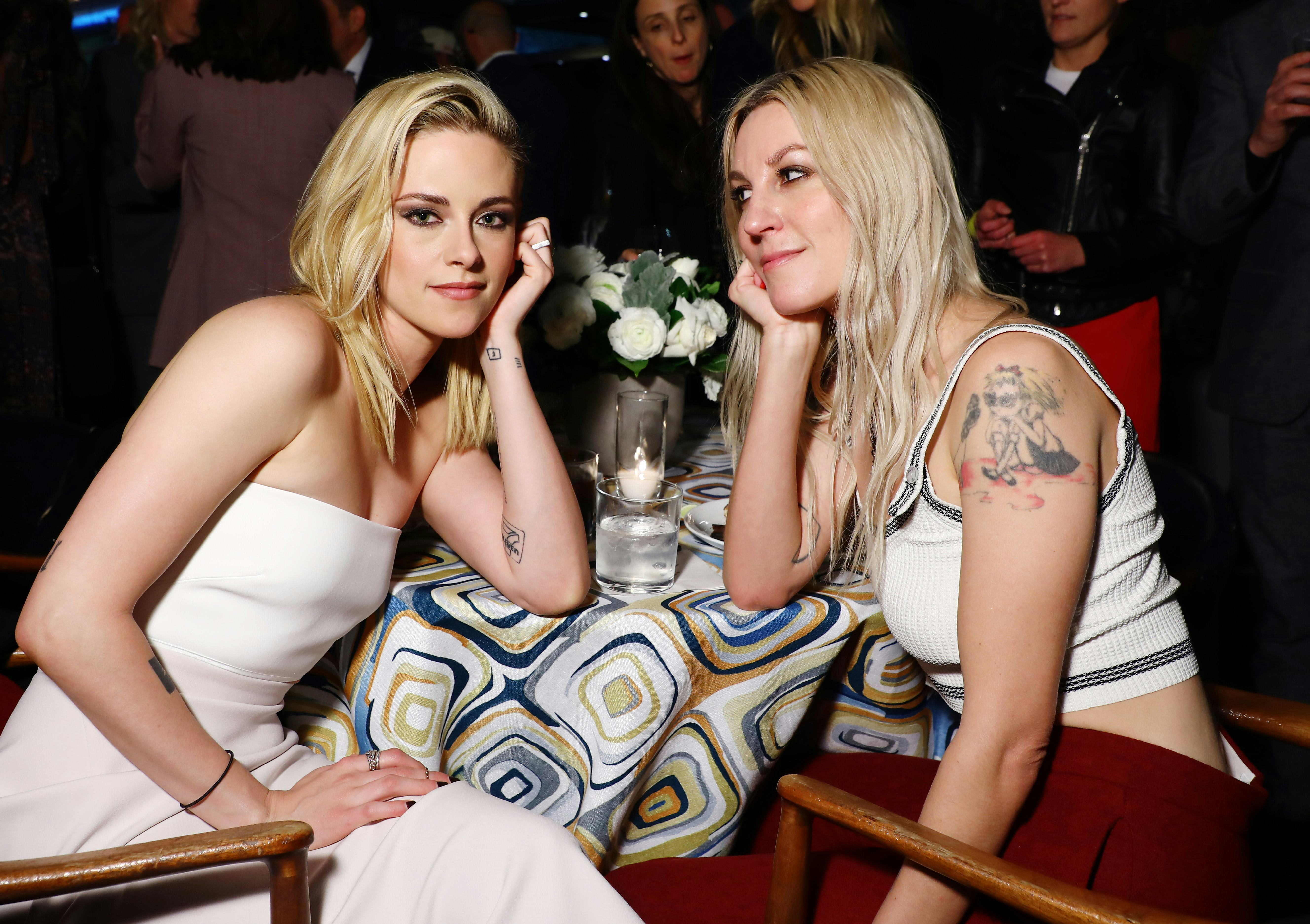 BEVERLY HILLS, CALIFORNIA - MARCH 07: (L-R) Kristen Stewart and Dylan Meyer attend The Hollywood Rep&hellip;