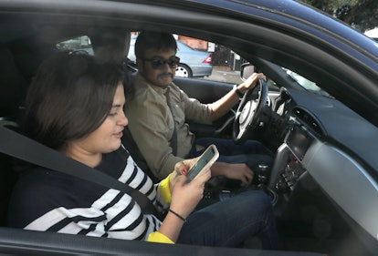Waze rider Liza Strauss takes the carpool regularly from her Mission district home to her Palo Alto ...