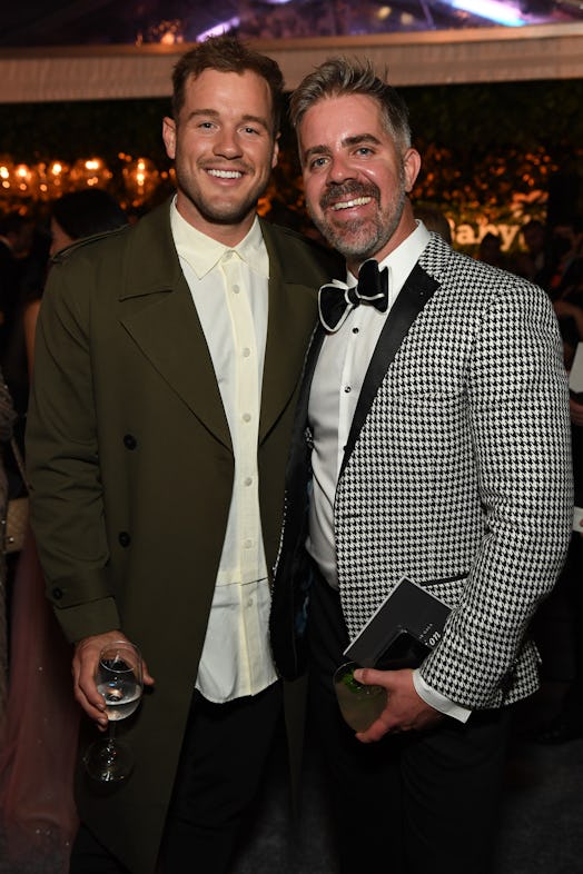 WEST HOLLYWOOD, CALIFORNIA - NOVEMBER 13: (L-R) Colton Underwood and Jordan C. Brown attend the Baby...