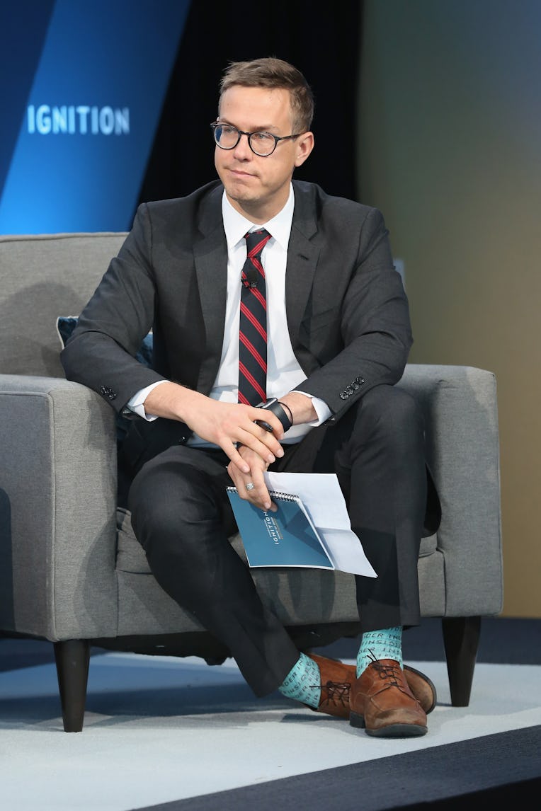 NEW YORK, NY - NOVEMBER 29:  Nicholas Carlson speaks onstage at IGNITION: Future of Media at Time Wa...