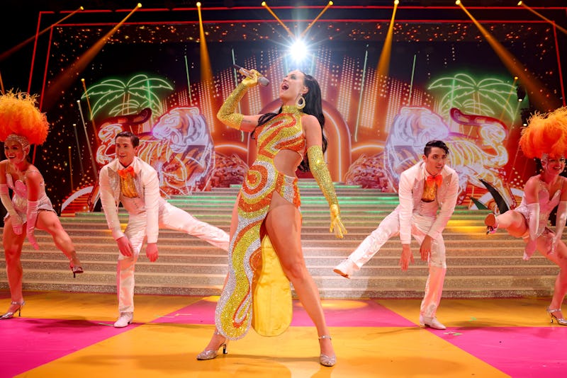 LAS VEGAS, NEVADA - DECEMBER 29: Katy Perry performs onstage during Katy Perry: PLAY Las Vegas Resid...