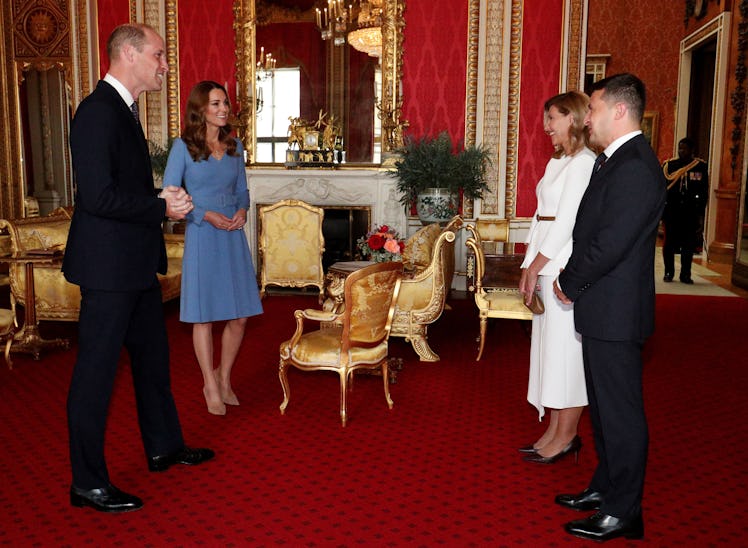 LONDON, UNITED KINGDOM - OCTOBER 7: Prince William, Duke of Cambridge and Catherine, Duchess of Camb...