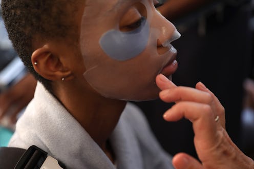 NEW YORK, NEW YORK - SEPTEMBER 08: Model prepares backstage at 111SKIN At Jonathan Cohen on Septembe...