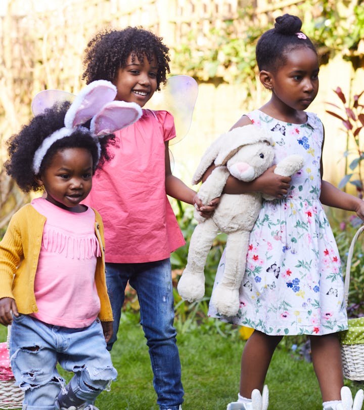 Children on an Easter Egg hunt.