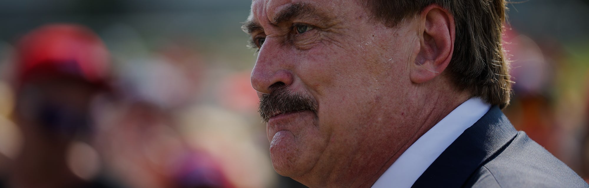 WELLINGTON, OHIO, USA - JUNE 26: Michael J. Lindell known also as "Pillow Guy" attends the 'Save Ame...