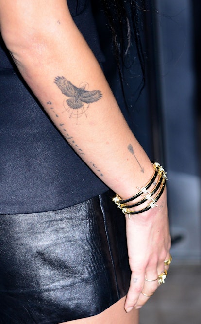 Zoe Kravitz has an eagle tattoo on her right arm.