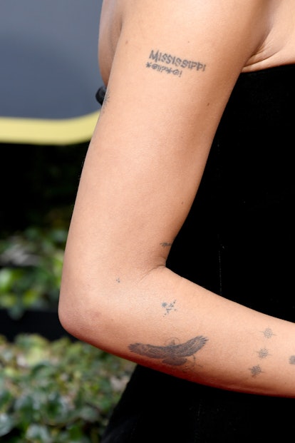 Zoë Kravitz has a "Mississippi" tattoo on her arm that serves as a nod to Nina Simone.