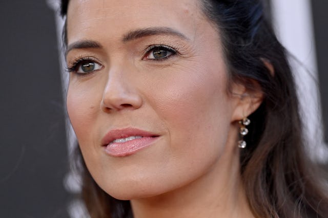 LOS ANGELES, CALIFORNIA - MARCH 13: Mandy Moore attends the 27th Annual Critics Choice Awards at Fai...