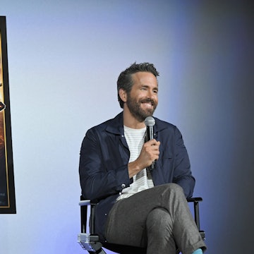 LOS ANGELES, CALIFORNIA - MARCH 09: Ryan Reynolds speaks onstage during "The Adam Project" screening...