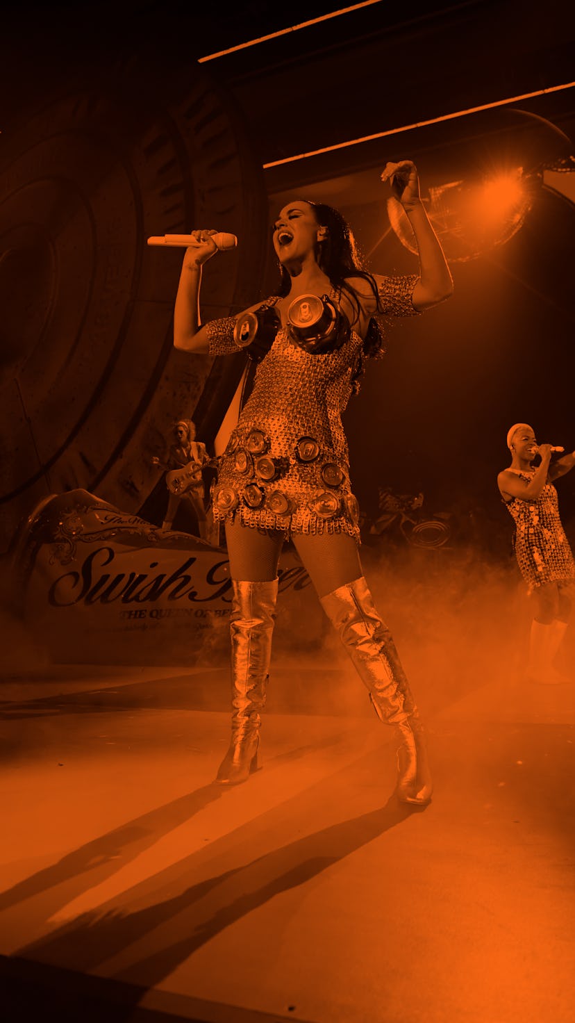 LAS VEGAS, NEVADA - DECEMBER 29: Katy Perry performs onstage during Katy Perry: PLAY Las Vegas Resid...